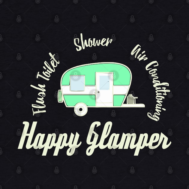 Happy Glamper, glamping design by FreckledBliss